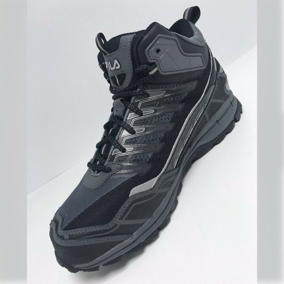 Men\'s Fila Hail Storm 3 Mid Grey | Black Fashion Boots NWT